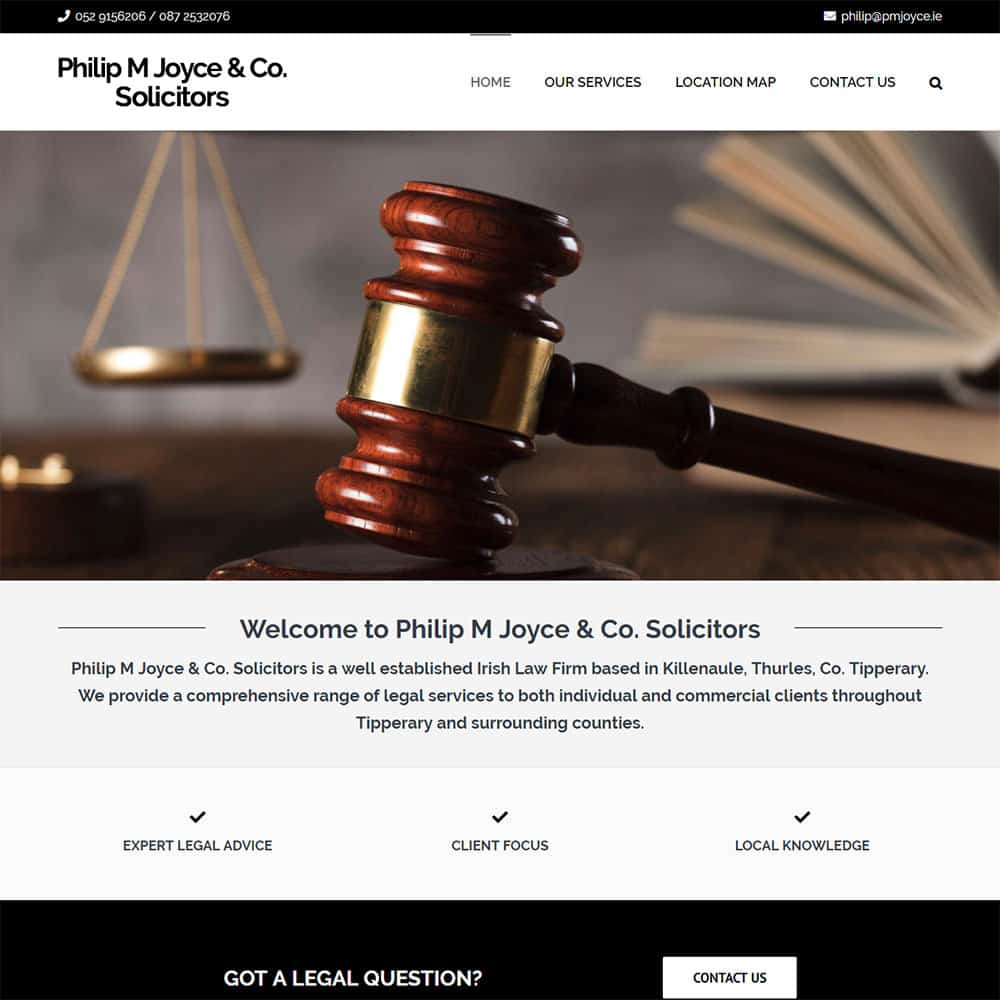 Philip M Joyce & Co. Solicitors – New Website Launched