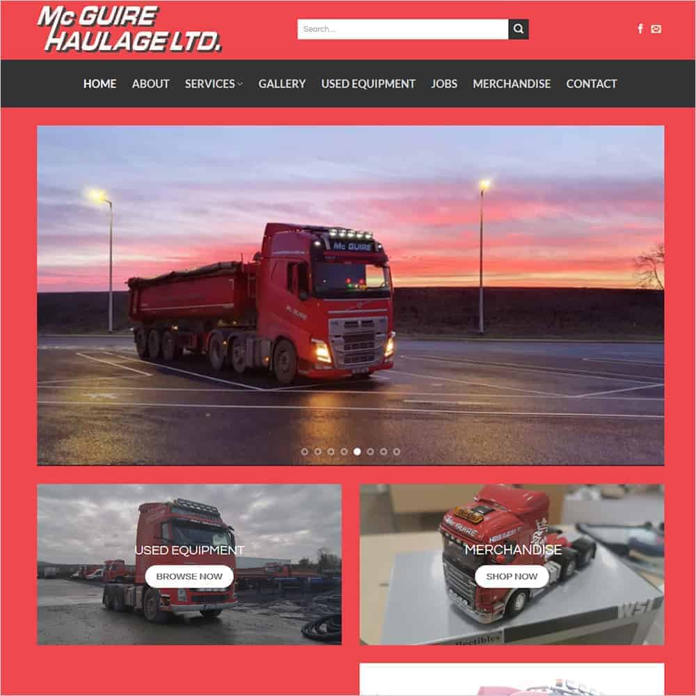 mcguire haulage new website launched