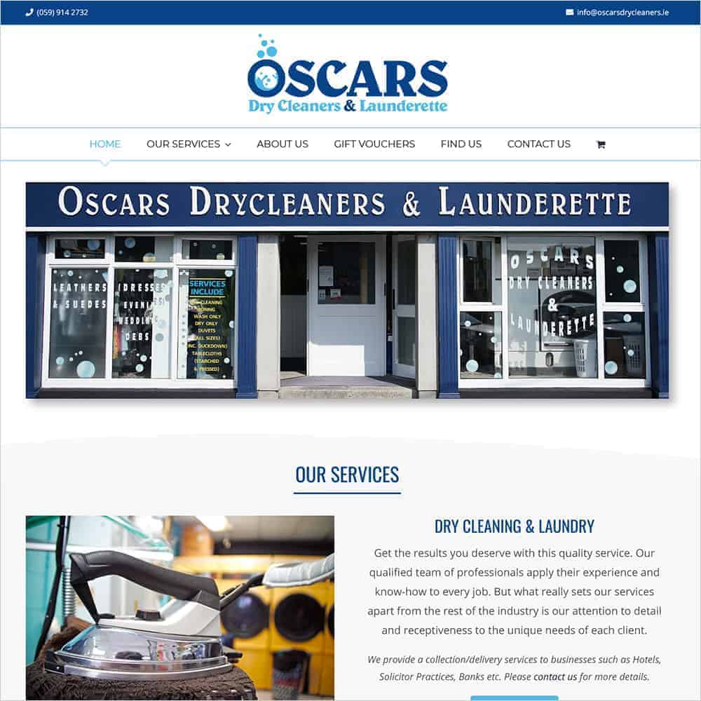 oscars dry cleaners – new ecommerce website launched