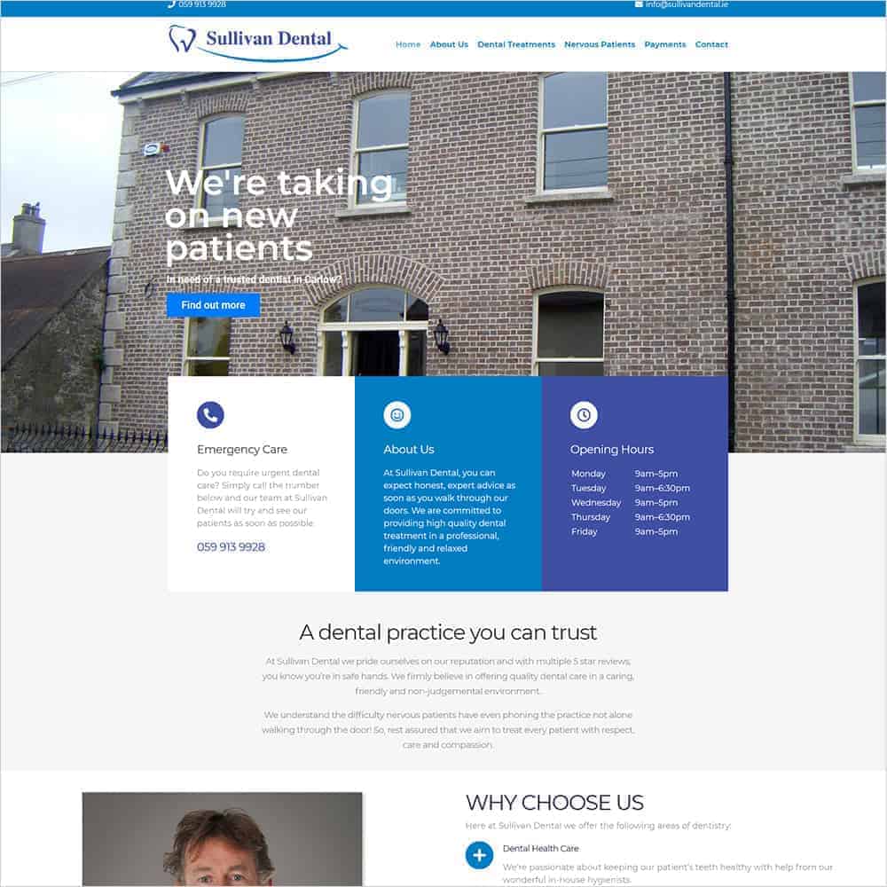 sullivan dental – new website launched