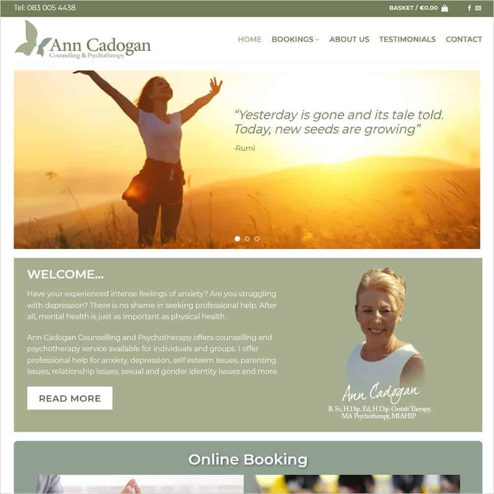 ann cadogan counselling and psychotherapy new online booking website launched