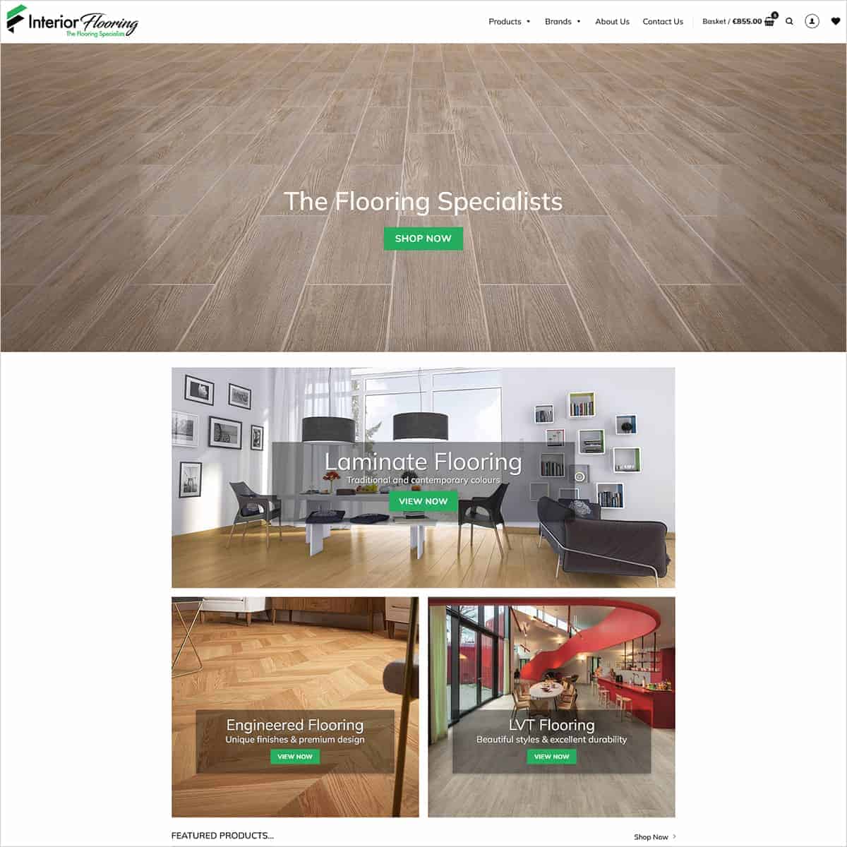 interior flooring new ecommerce website launched