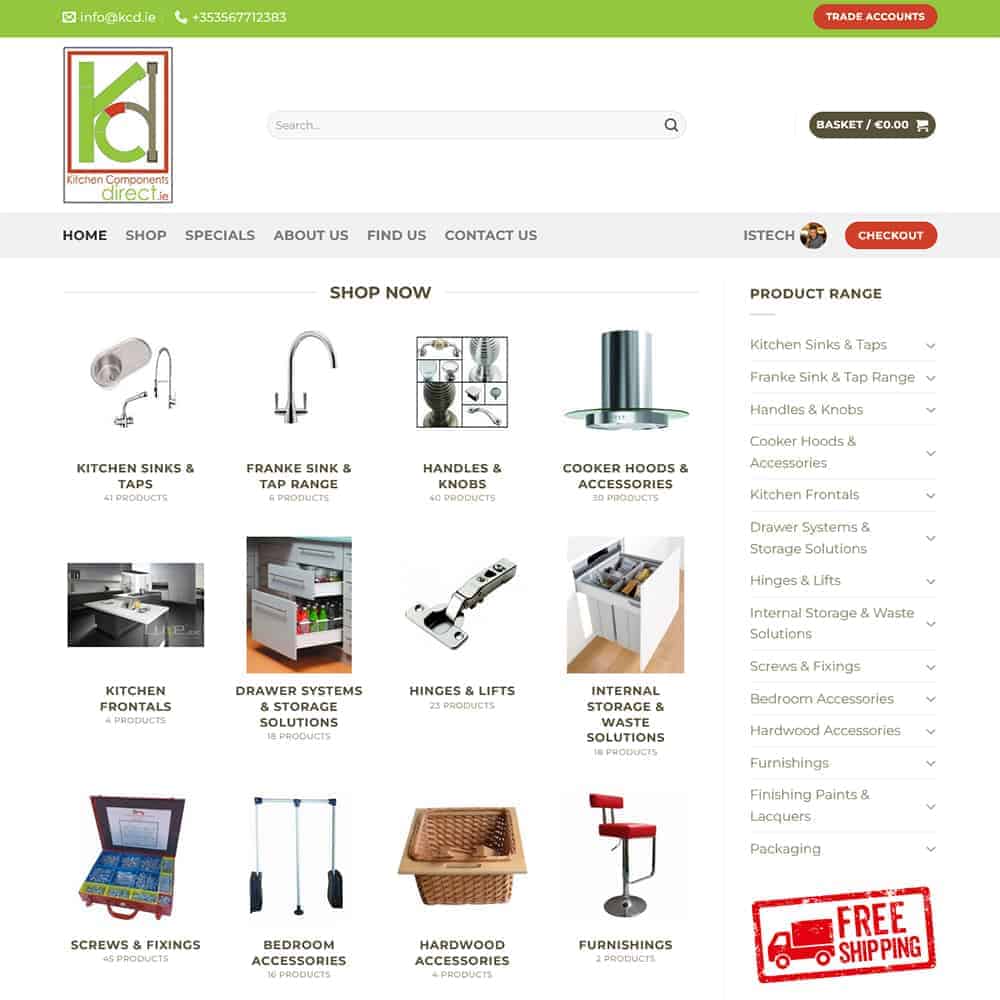 kitchen components direct new ecommerce website launched