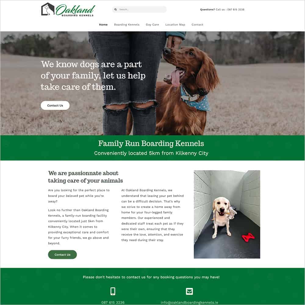 oakland boarding kennels – new website launched