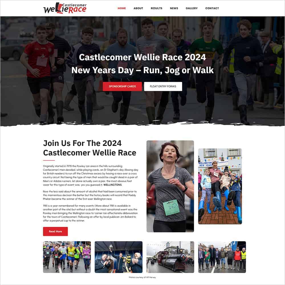 castlecomer wellie race – new website launched
