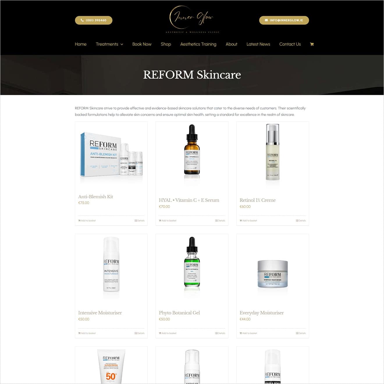 Inner Glow Online Shop Launched