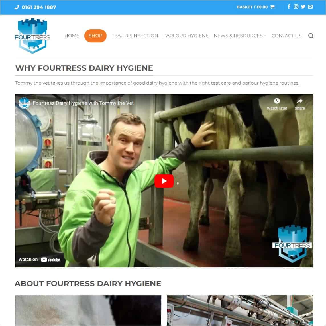 Fourtress Dairy Hygiene – New eCommerce Website Launched