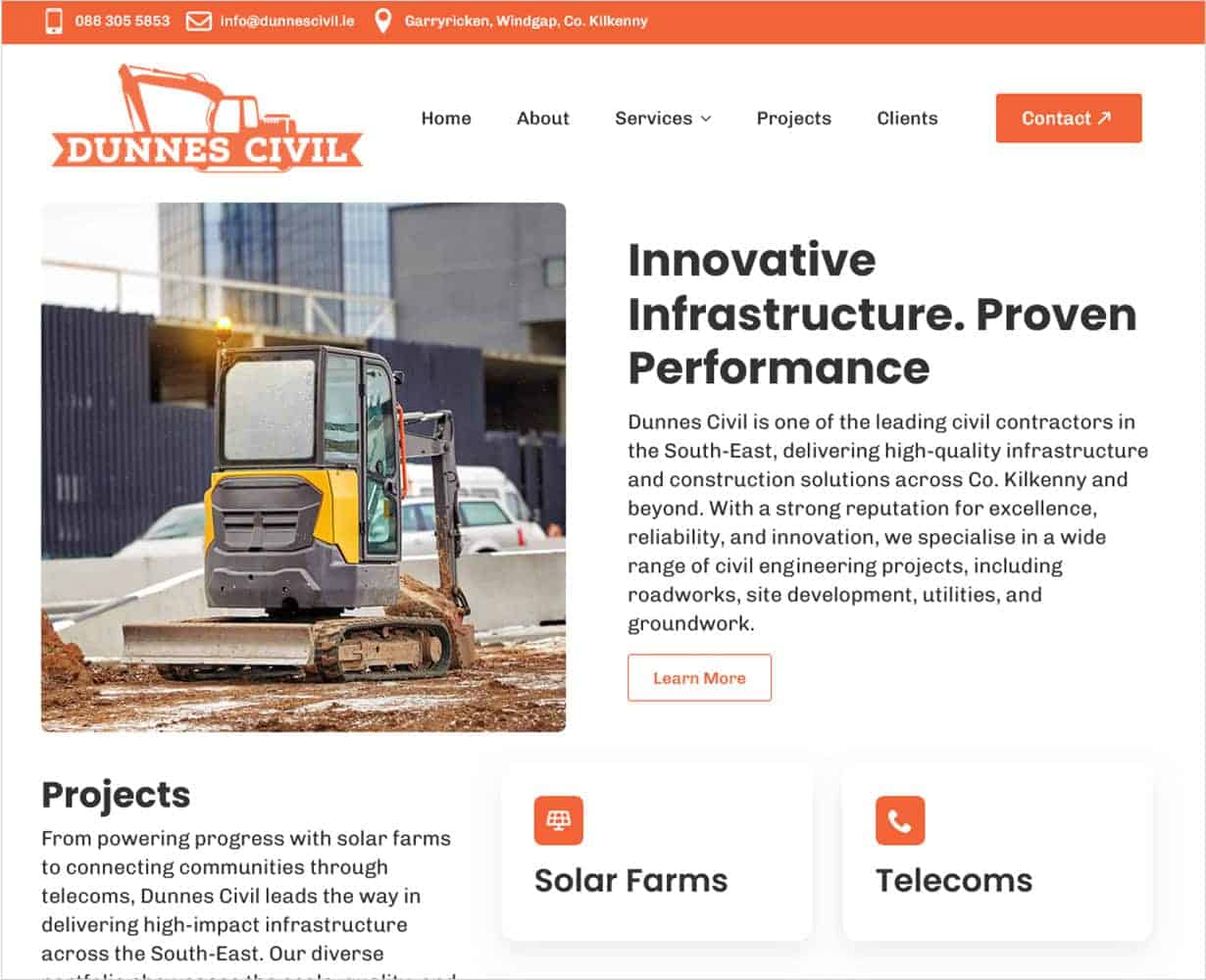 Dunnes Civil – New Website Launched