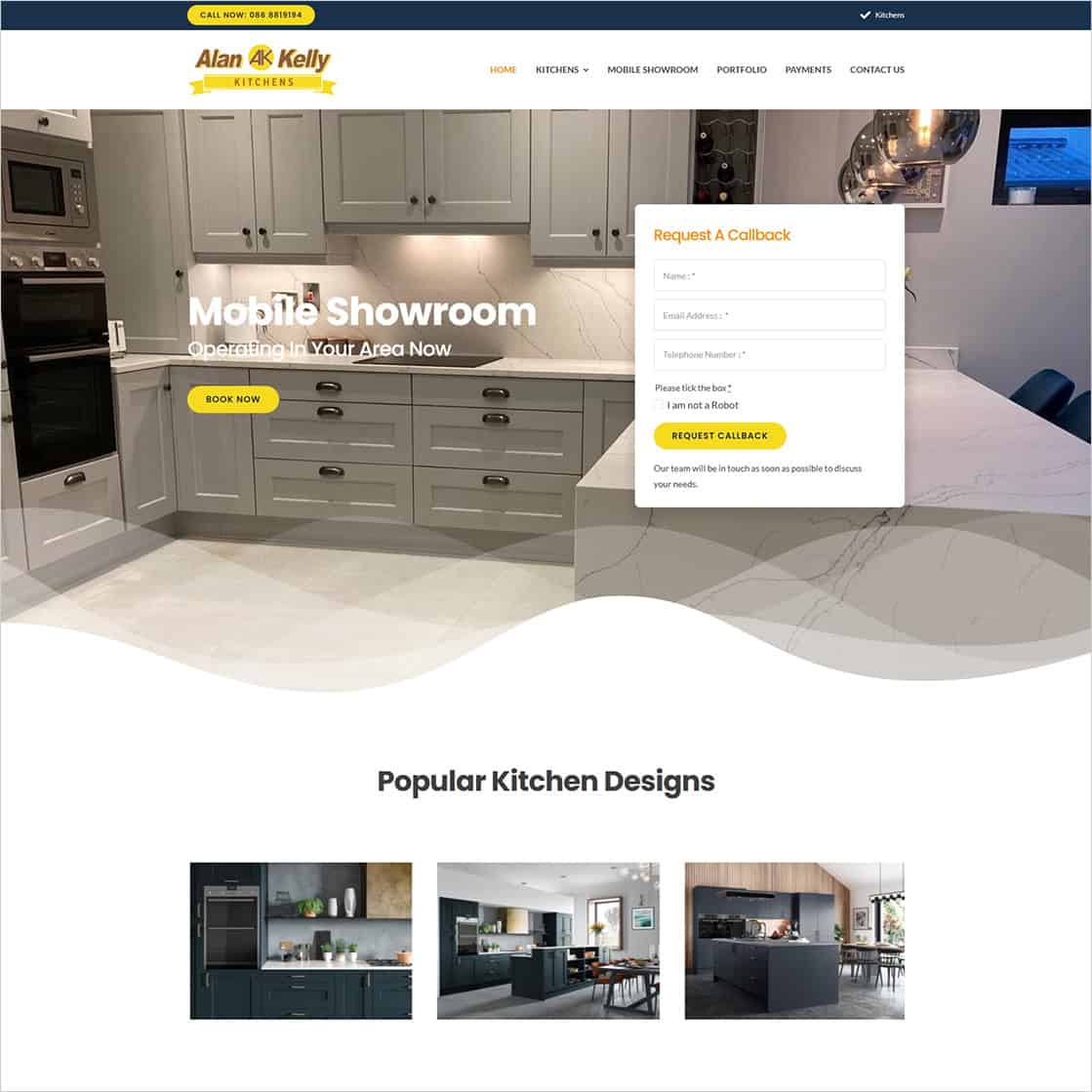 New Client Announcement: Alan Kelly Kitchens Joins Our Website Maintenance & Care Plan