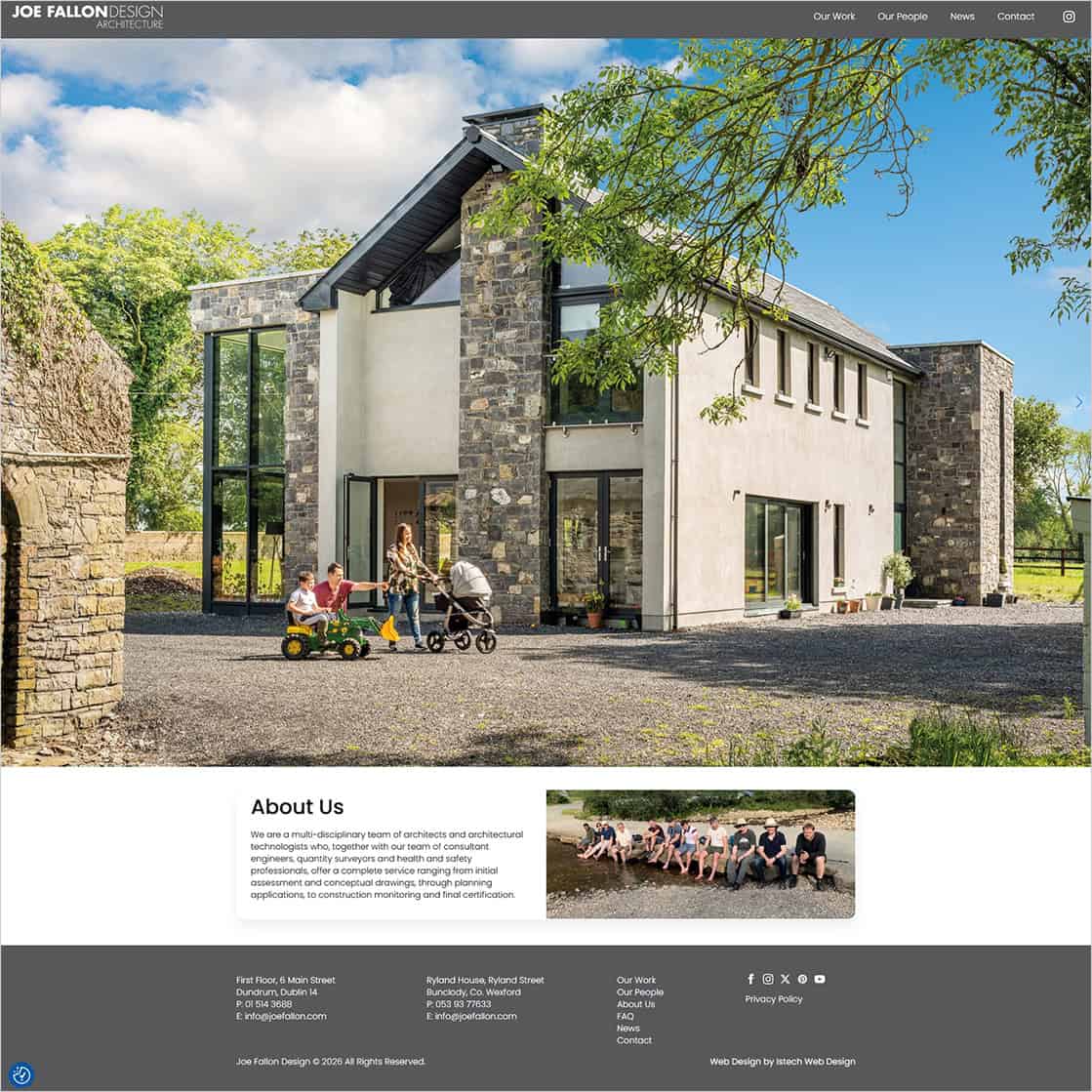 Website Launch: Joe Fallon Design — A Stronger Online Presence for an Established Architectural Practice